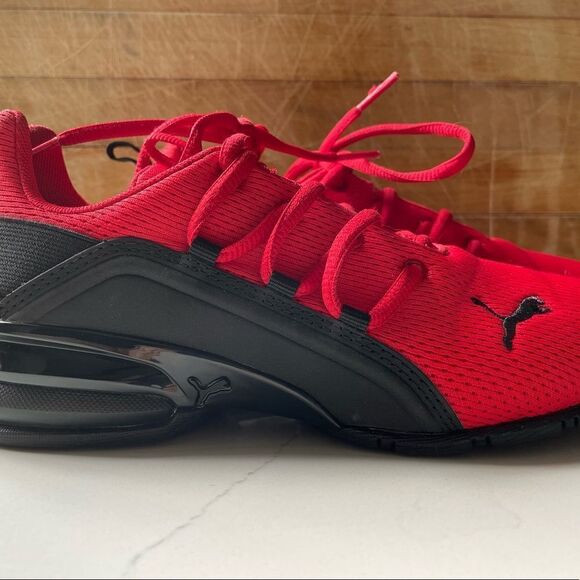 PUMA Axelion Interest Boys' Size 3.5C Red - Picture 3 of 7